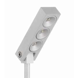 LED Vitrinenbeleuchtung Silber 3,5 Watt Warmweiss incl. Konstantstrom