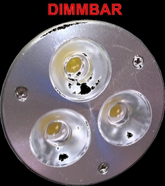 GU10 3x1 Watt LED HQL Strahler warmweiss - Dimmbar