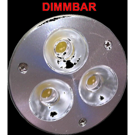 MR16 3x2 Watt LED HQL Strahler warmweiss - Dimmbar