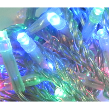 10 m 100 LED Girlande RGB mit klarem Kabel und Controller